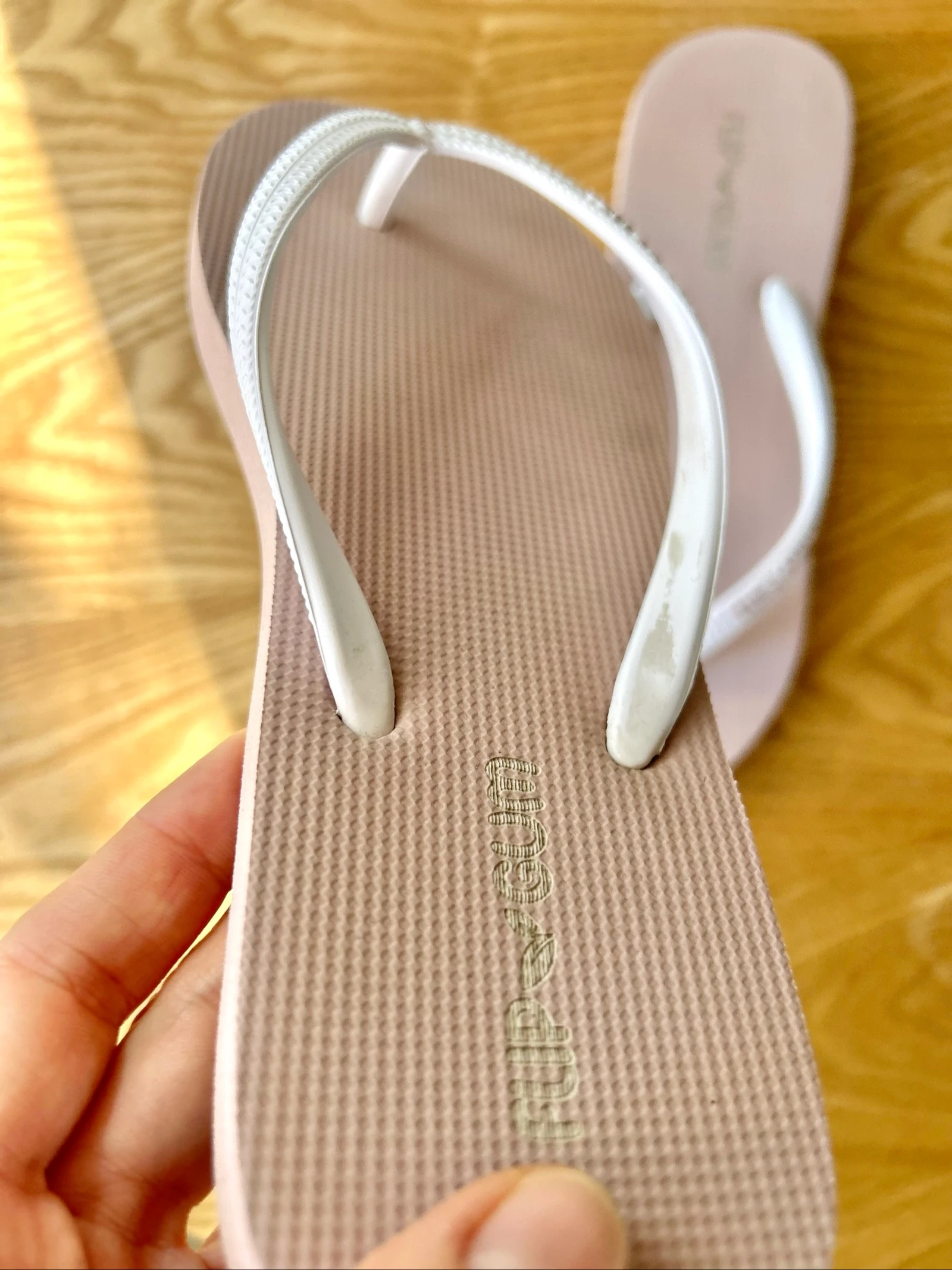 Tongs rose poudré rose pale vieux rose Pointure 35/37 Flip Gum  – photo 15